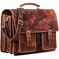 STILORD Anton Maletín XL de Cuero Vintage para Profesor Trabajo o Negocios Bolsa para portátil de 15-6 acoplable a…